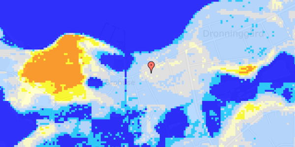 Ekstrem regn på Dronninggårds Alle 117