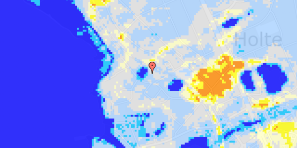 Ekstrem regn på Elledamsvej 1