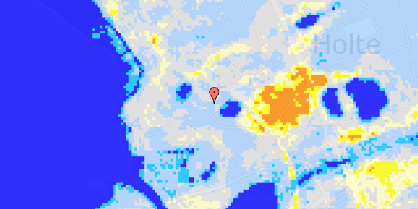 Ekstrem regn på Elledamsvej 2