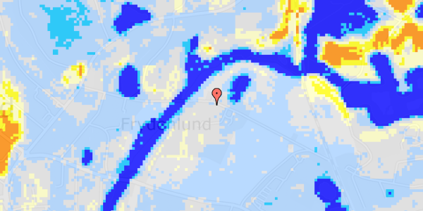 Ekstrem regn på Frydenlunds Alle 17