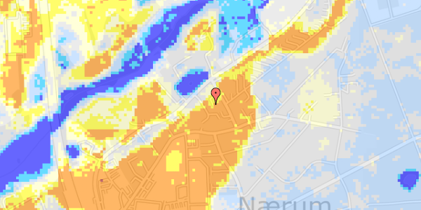 Ekstrem regn på Kirkeåsen 41, kl. 23