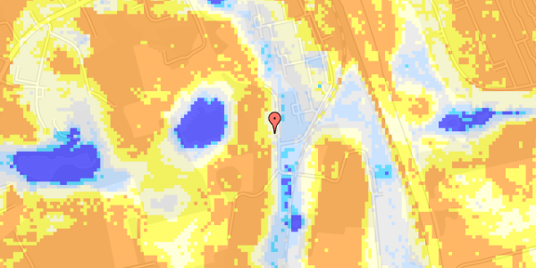 Ekstrem regn på Langebjerg 90