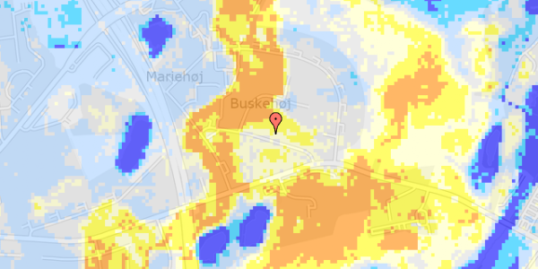 Ekstrem regn på Lendemosevej 19, 1. th