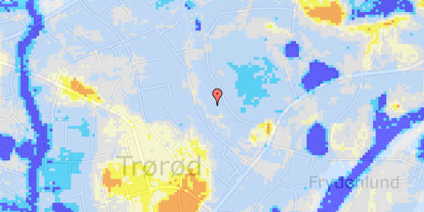 Ekstrem regn på Lindevangsvej 14A