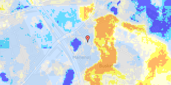 Ekstrem regn på Malmbergsvej 18, 1. th