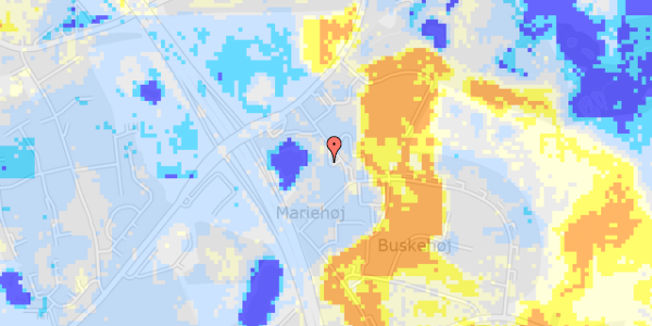 Ekstrem regn på Malmbergsvej 20, 1. th