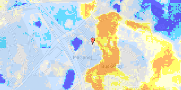 Ekstrem regn på Malmbergsvej 22, 2. th