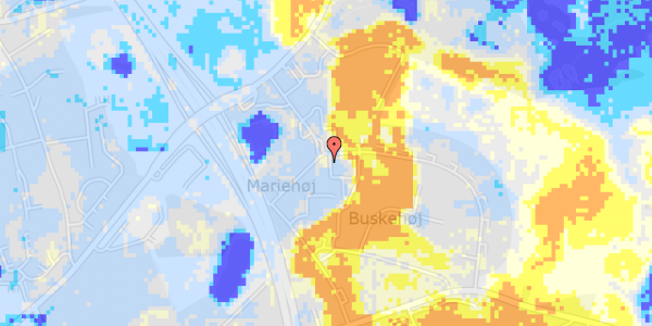 Ekstrem regn på Malmbergsvej 28, 1. th