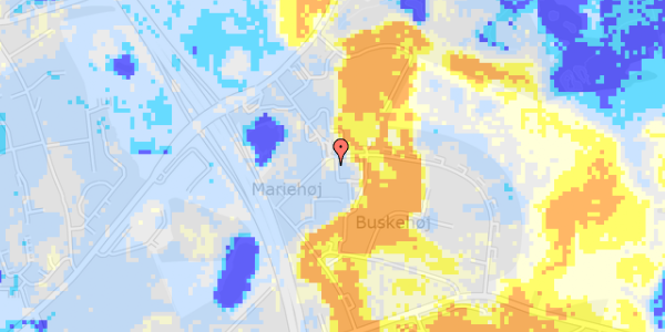 Ekstrem regn på Malmbergsvej 28, 2. th