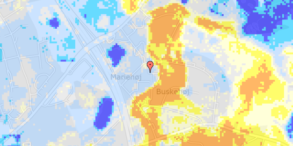 Ekstrem regn på Malmbergsvej 32, 1. th