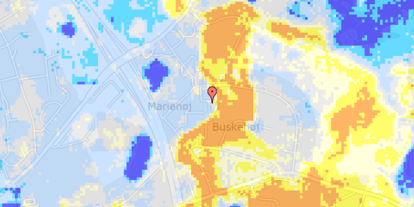 Ekstrem regn på Malmbergsvej 34, st. tv