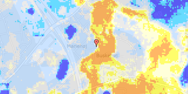 Ekstrem regn på Malmbergsvej 36, 1. tv