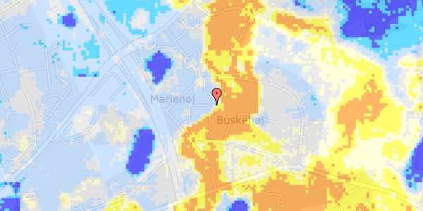 Ekstrem regn på Malmbergsvej 38, 2. tv