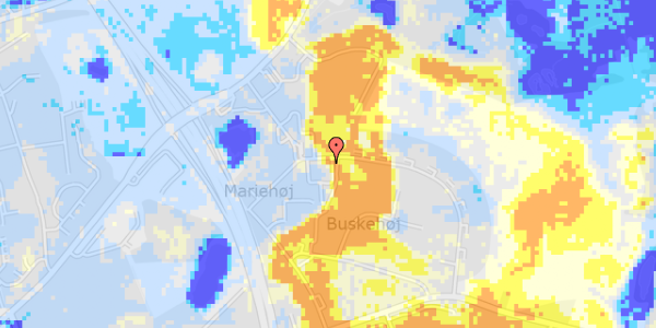 Ekstrem regn på Malmbergsvej 40, 1. tv