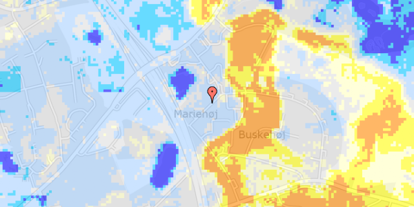 Ekstrem regn på Mariehøjvej 4, st. th