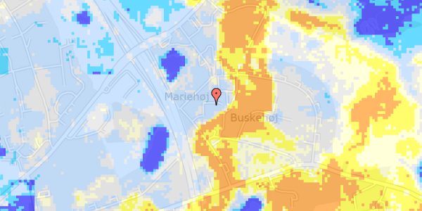 Ekstrem regn på Mariehøjvej 5, st. th