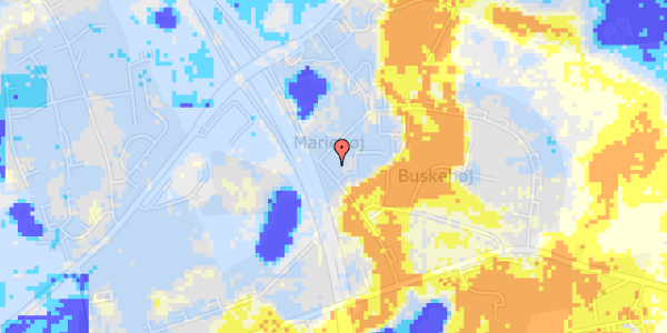 Ekstrem regn på Mariehøjvej 15, st. tv