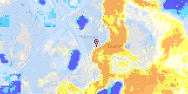 Ekstrem regn på Mariehøjvej 17, 2. th