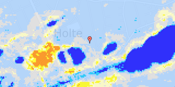 Ekstrem regn på Morlenesvej 38