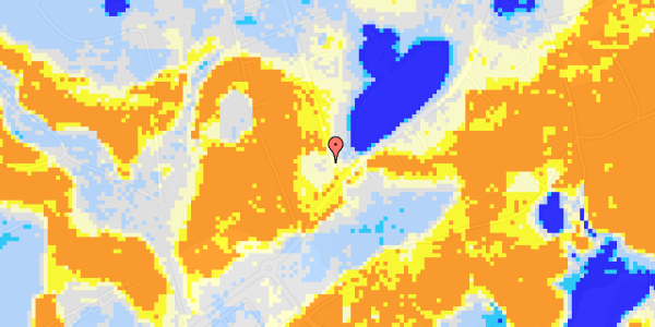 Ekstrem regn på Mothsvej 74