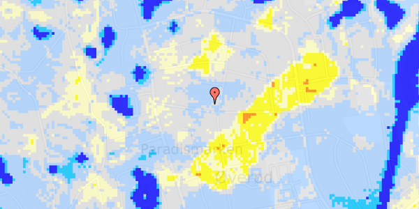 Ekstrem regn på Nordre Paradisvej 15