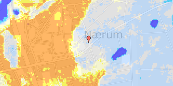 Ekstrem regn på Nærumgårdsvej 38