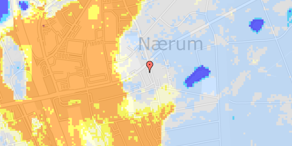 Ekstrem regn på Nærumgårdsvej 52