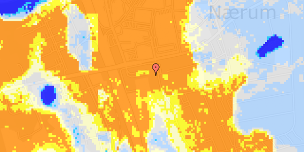 Ekstrem regn på Nærum Vænge 4