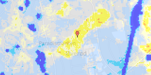 Ekstrem regn på Paradisbakken 7