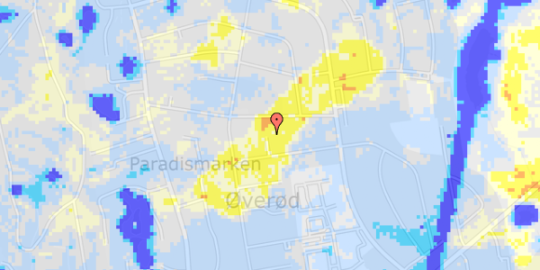 Ekstrem regn på Paradisbakken 13