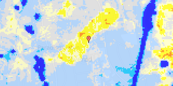 Ekstrem regn på Paradisbakken 21