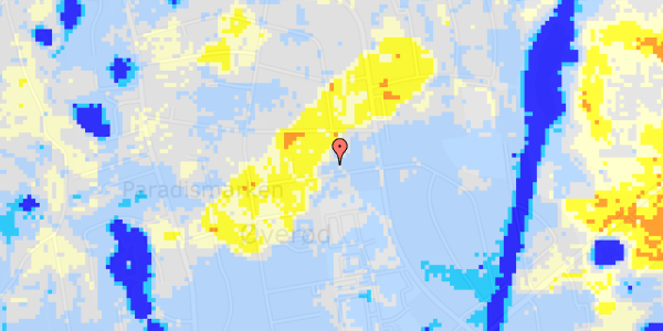 Ekstrem regn på Paradisbakken 25