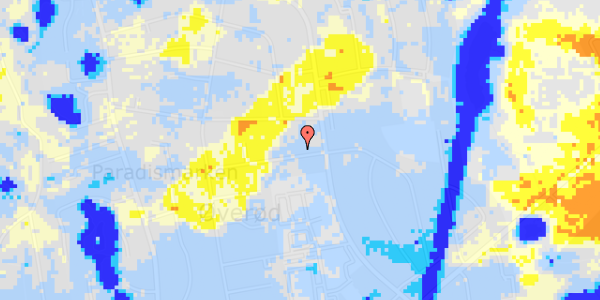 Ekstrem regn på Paradisbakken 29