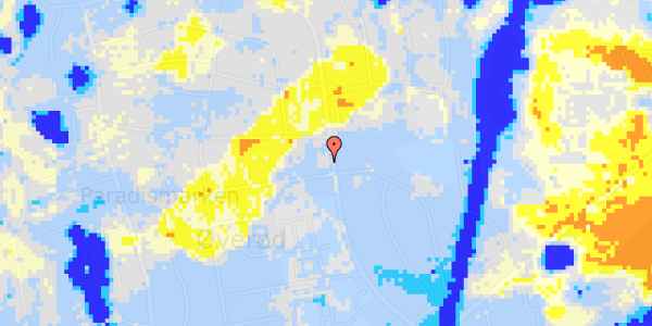 Ekstrem regn på Paradisbakken 33