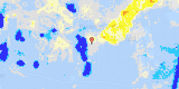 Ekstrem regn på Paradisledet 7