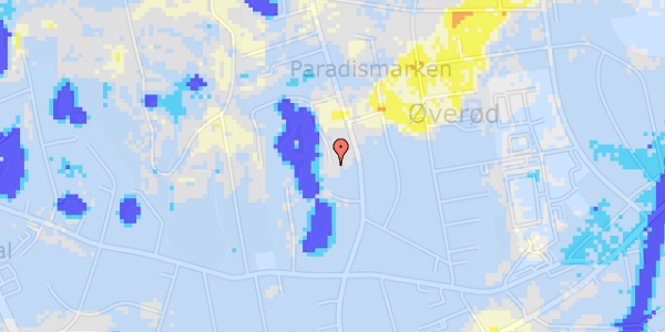 Ekstrem regn på Paradisledet 8