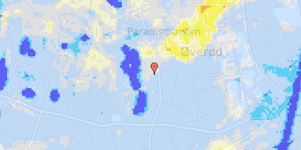 Ekstrem regn på Paradisledet 13