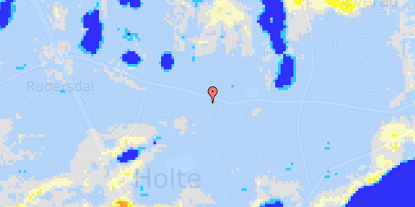 Ekstrem regn på Pile Alle 47