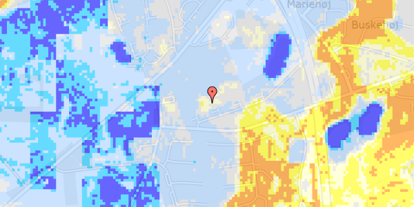 Ekstrem regn på Pilekæret 17