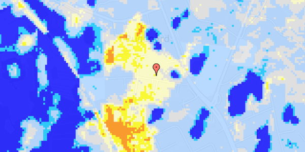 Ekstrem regn på Rudegårds Alle 12A