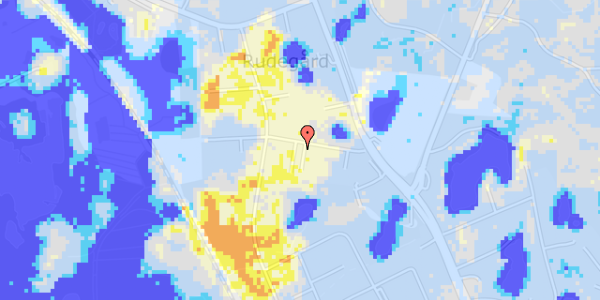 Ekstrem regn på Rudegårds Alle 23