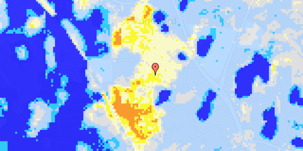 Ekstrem regn på Rudegårds Alle 25B