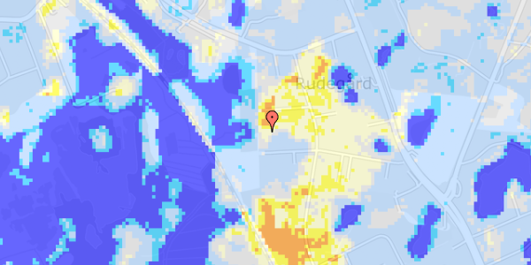 Ekstrem regn på Rudegårds Alle 26