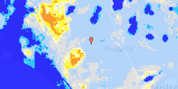 Ekstrem regn på Rudemarken 36