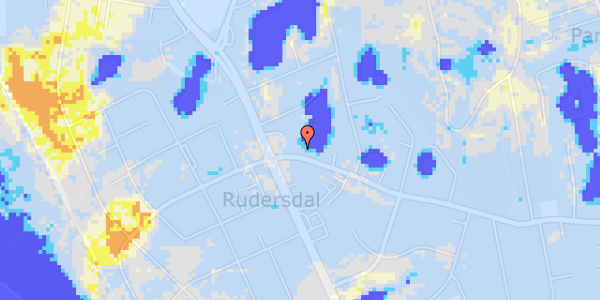 Ekstrem regn på Rudersdalsvej 5, st. 