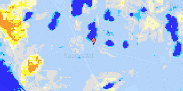 Ekstrem regn på Rudersdalsvej 6