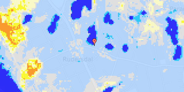 Ekstrem regn på Rudersdalsvej 7