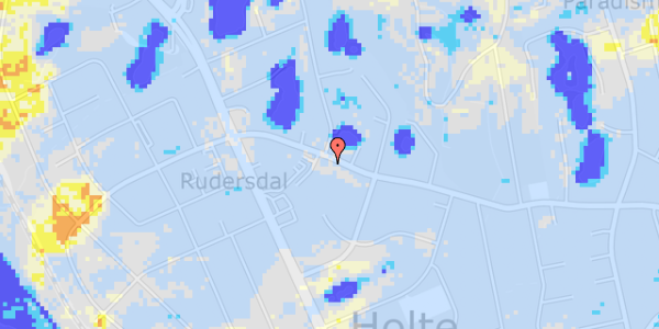 Ekstrem regn på Rudersdalsvej 14