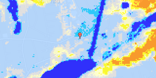 Ekstrem regn på Rudersdalsvej 126, 1. th