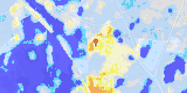 Ekstrem regn på Rudeskrænten 7